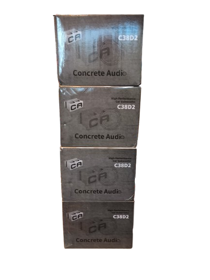 Used Concrete Audio C38D2 8" Subwoofers D2 Ohm (set of 4