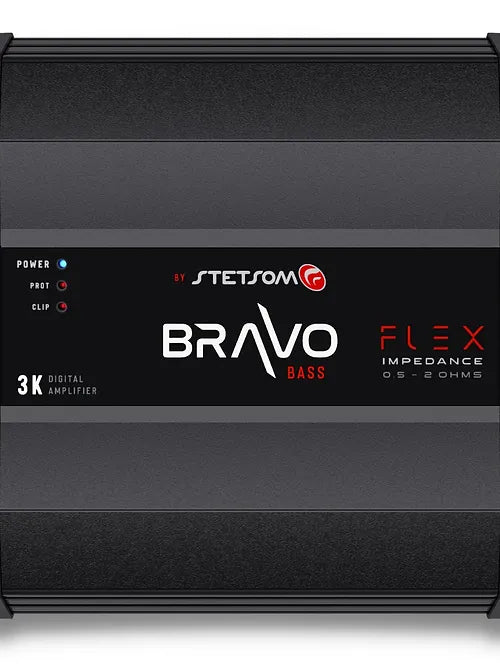 STETSOM BRAVO BASS FLEX 3K .5OHM~2OHM Monoblock Amplifier