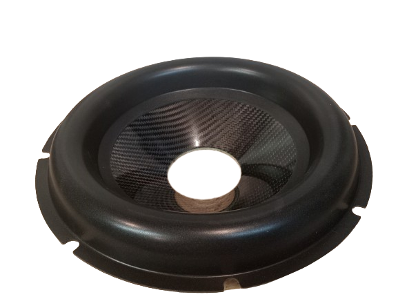 12″ Carbon Fiber Subwoofer Cone With Big Roll Surround Fits 3" Voice Coil