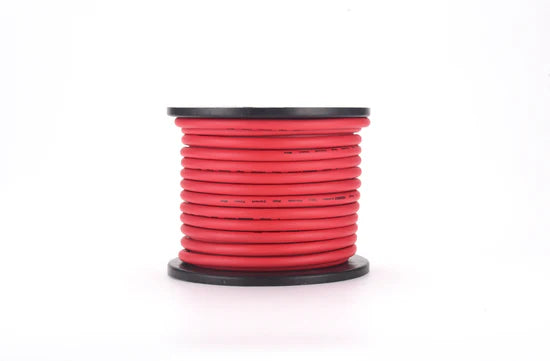 COBALT 4-GAUGE 100FT CCA WIRE ROLL - RED