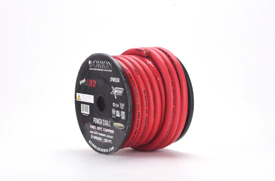 XTRPRO 0-GAUGE 100% OFC 50FT WIRE ROLL - RED