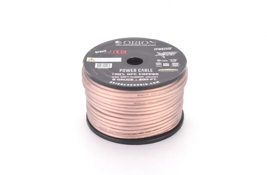 XTR PRO 8-GAUGE 100% OFC 200FT WIRE ROLL - FROST