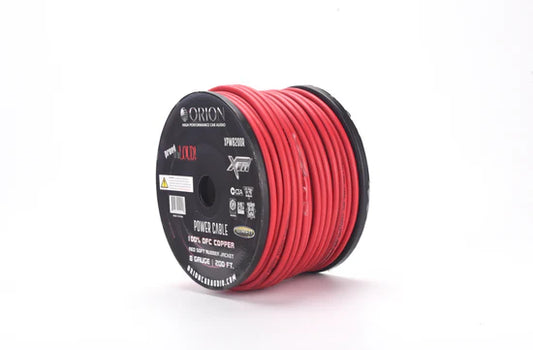 XTR PRO 8-GAUGE 100% OFC 200FT WIRE ROLL - RED