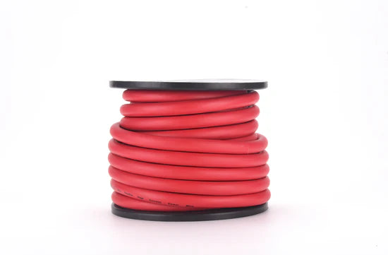 COBALT 0-GAUGE 50FT CCA WIRE ROLL - RED