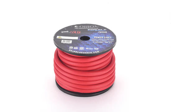 COBALT 0-GAUGE 50FT CCA WIRE ROLL - RED