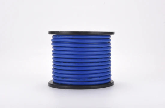 COBALT 4-GAUGE 100FT CCA WIRE ROLL - BLUE