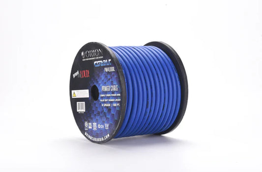 COBALT 4-GAUGE 100FT CCA WIRE ROLL - BLUE