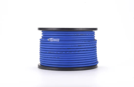 COBALT 8-GAUGE 200FT CCA WIRE ROLL - BLUE