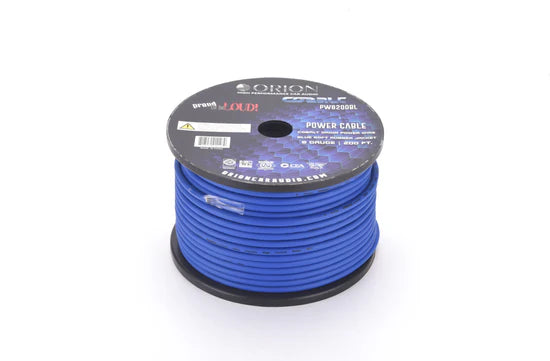 COBALT 8-GAUGE 200FT CCA WIRE ROLL - BLUE