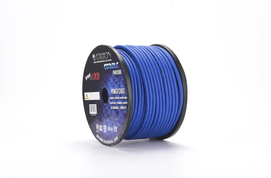 COBALT 8-GAUGE 200FT CCA WIRE ROLL - BLUE