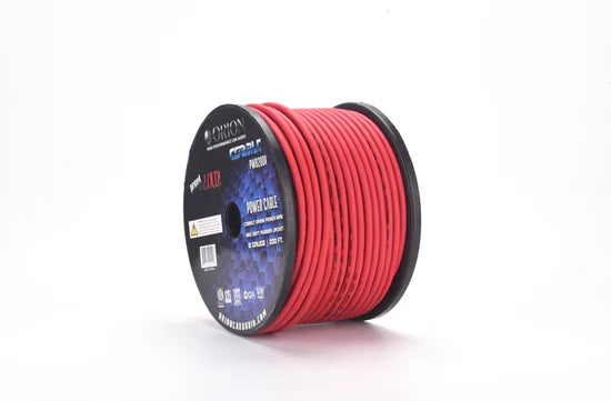 COBALT 8-GAUGE 200FT CCA WIRE ROLL - RED