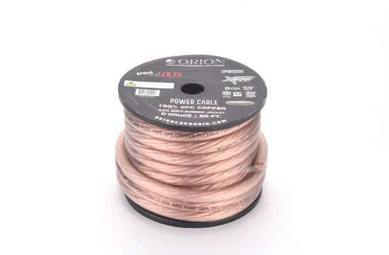 XTR PRO 0-GAUGE 100% OFC 50FT WIRE ROLL - FROST